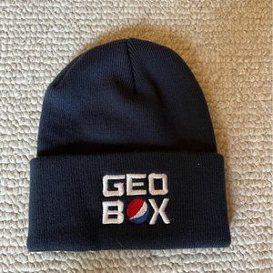 Pepsi Beanie limited release Geo Box roll out